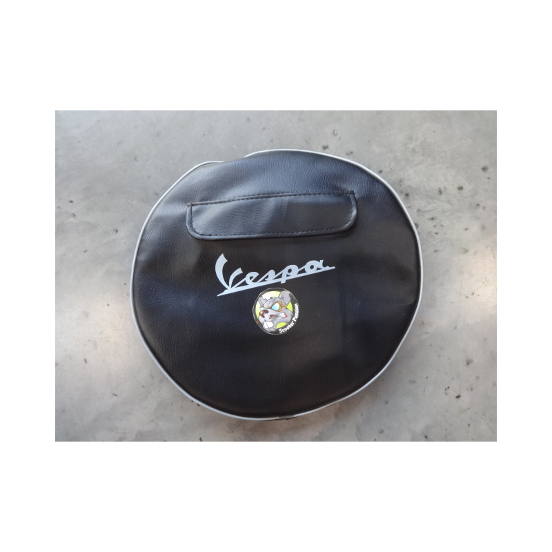 Vespa reservewiel cover Vespa 8"  ZWART