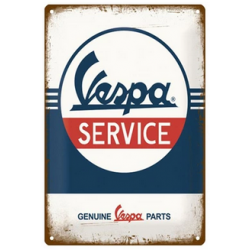 Metalen wandbord  "VESPA...