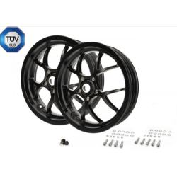 Kit de 2 jantes NOIRES MAT...