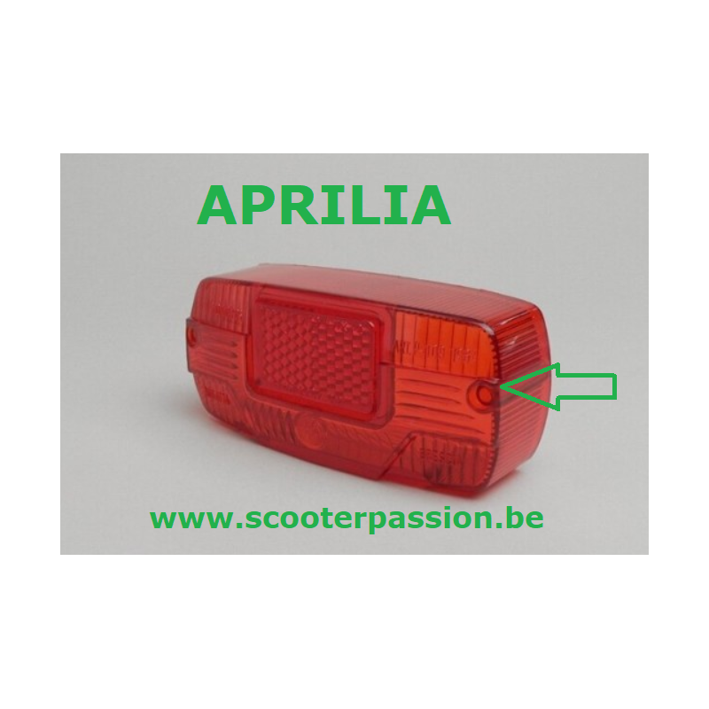 APRILIA achterlicht deksel voor Lambretta serie 3 achterlicht