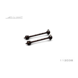 Set 2 cardansas CVD DRIVE SHAFT-SPRING STEEL mm 2.0PIN Rc auto SNRC 1/10 R3 PRO V2