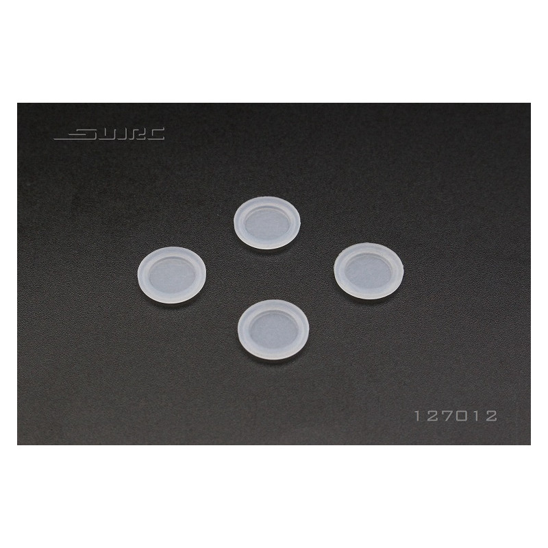 Set 4 shockdemper membrane 12/13x2.0mm  RC auto 1/10 SNRC