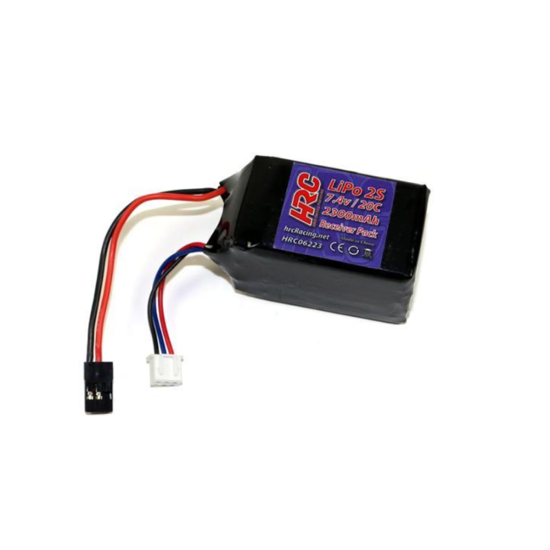 Batterie accu réception Lipo 2300mAh 7,4V  modélisme belgique
