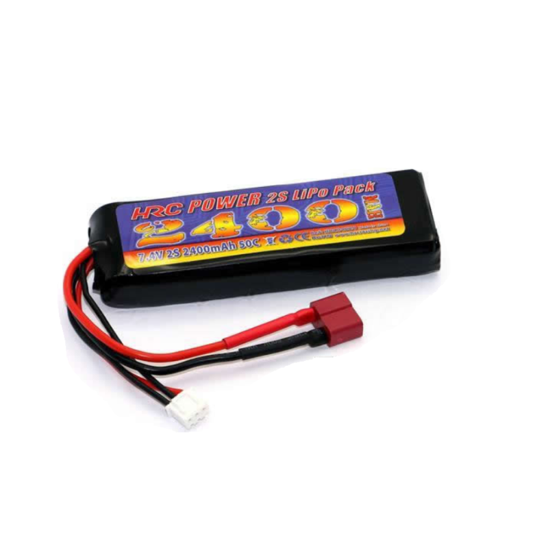 Batterie accu réception Lipo 2400mAh 7,4V no traxxas belgique liege