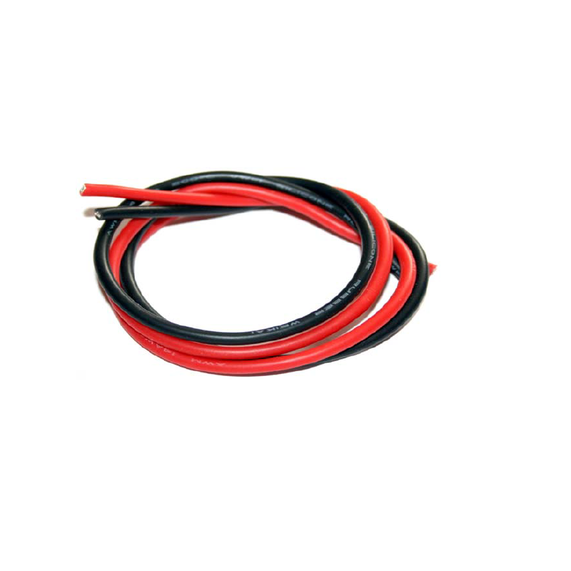 Silicone kabel - 14 AWG/ 2.0mm2 - Rood en zwart
