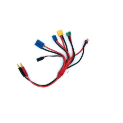 Laadkabel modelbouw RC MULTI plug 4mm  à EC3 / MPX / XT60 / EC5 / Ultra T / Accu récepteur UNI (FUT & JR) - 300mm