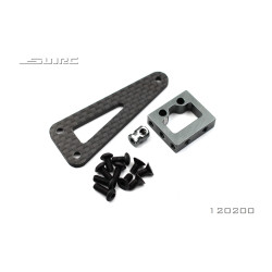 Support CARBONE montage flottant servo direction voiture rc SNRC R3 -
