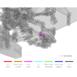 Set 2 junction cardanas VOORAAN rc auto SNRC 1/10
