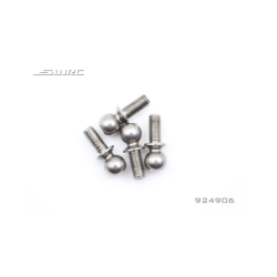 Set 4 ball-end 4.9xL4 M3x6 RC auto SNRC R3