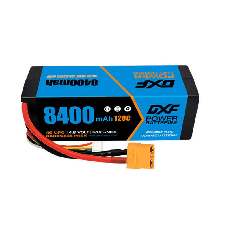 Accu LiPo DXF - 4S 14.8V 8400mAh 120C/240C XT90 magasin modélisme belgique liege