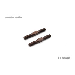 biellettes filetée 20mm voiture RC SNRC R3 acier ressort