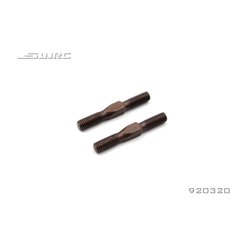 biellettes filetée 20mm voiture RC SNRC R3 acier ressort