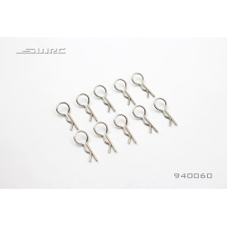 Kit 10 clips agraphe de carrosserie voiture RC 1/10 SNRC R3