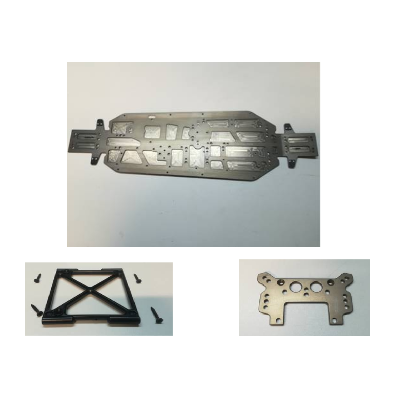 Chassis ALUMINIMUM 7075 ALLEGE voiutre rc MCD XR5 RACING ou RR5