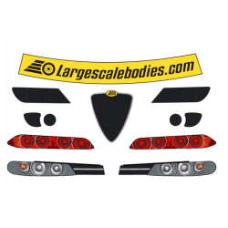 Autocollants pour carrosserie ALFA ROMEO 156 voiture rc 1/5 Genius XR4