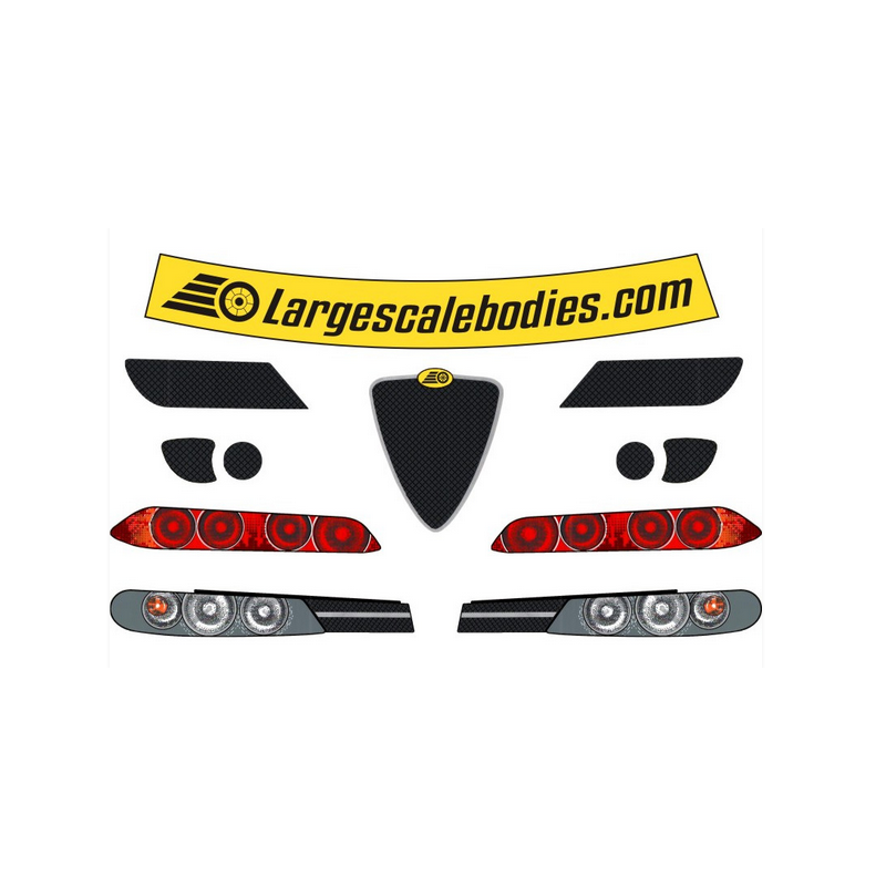 Stickers set body ALFA ROMEO 156 rc auto 1/5 Genius XR4