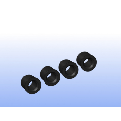 Set 4 derlin tussenschoten 6,5x5,5 bevestiging shockdempers rc auto Genius XR4