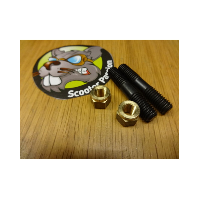 goujon ecrou cuivre echappement lambretta li tv sx