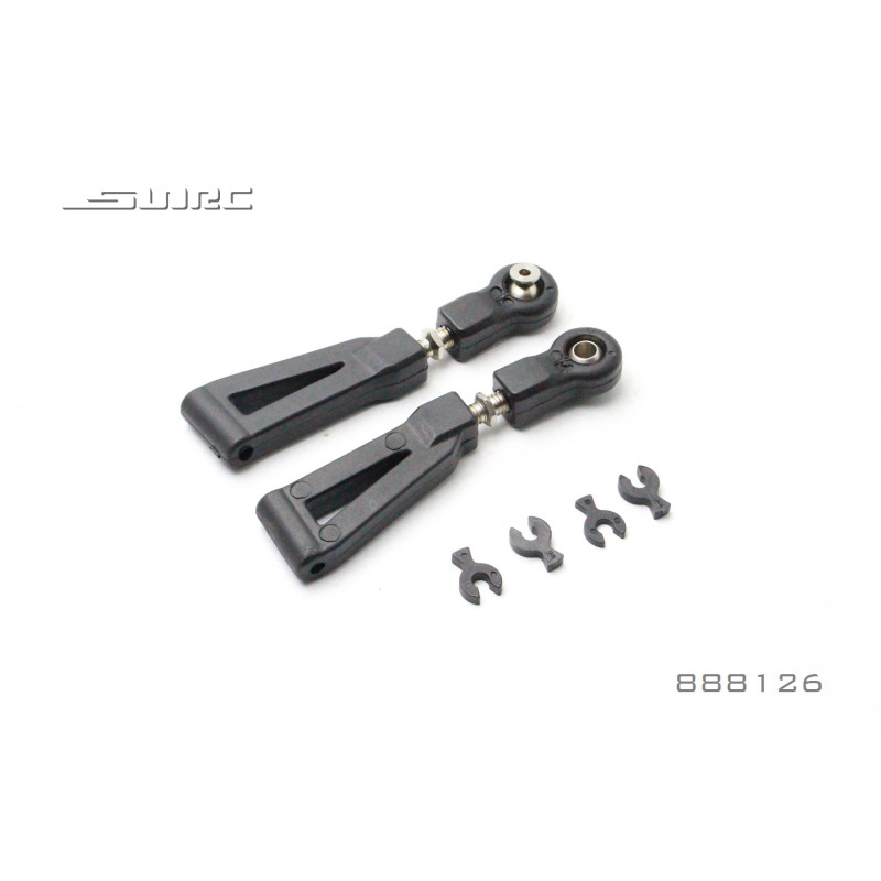 Triangles de suspension SUPERIEUR AVANT voiture rc GT 1/8 SNRC S86E-PRO