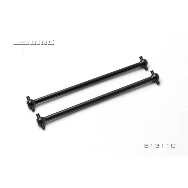 Set 2 cardans 110mm CENTRALE TRANSMISSIE VOORAAN of ACHTERAAN rc auto SNRC GT 1/8 SNRC S86E-PRO