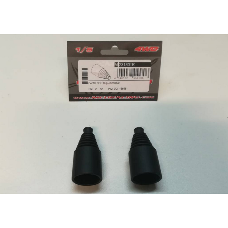 Kit 2 soufflets caoutchouc transmission cardans centraux vers différentiel avant et arrière RC MCD XR5