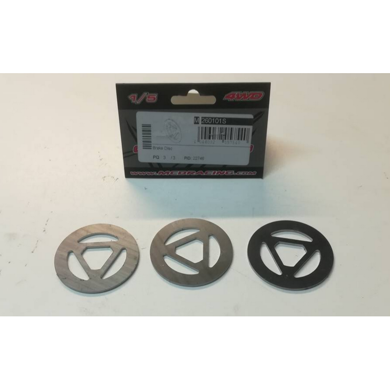 Kit 3 disques pour frein voiture rc MCD XR5