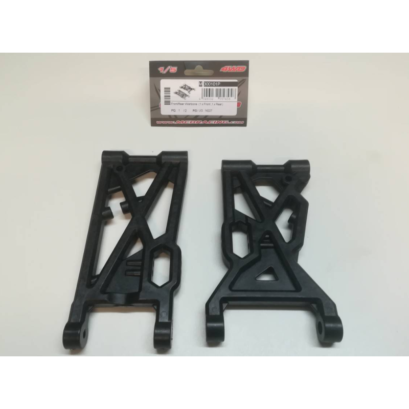 Kit triangles suspension GAUCHE avant et arrière voiture RC MCD XR5 - PLASTIC