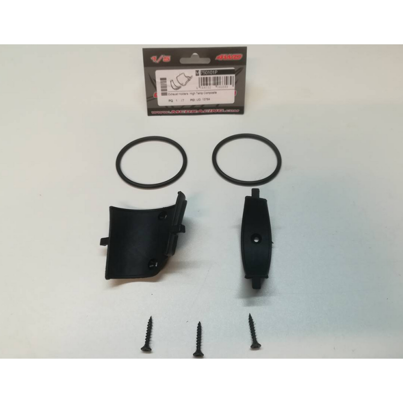 Kit 2 supports échappement  7501 BARRACUDA voiture RC 1/5 MCD XR5 - ELASTIQUES HAUTES RESISTANCE à vendre belgique france