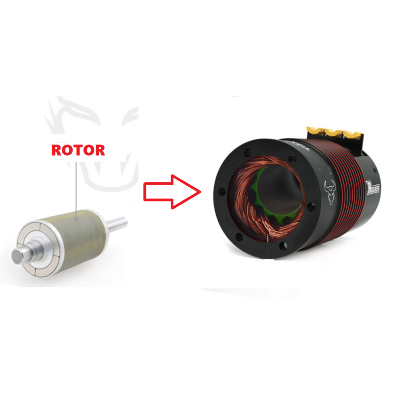 Rotor révision moteur Surpass Hobby Brushless Taurus 4274 belgique france