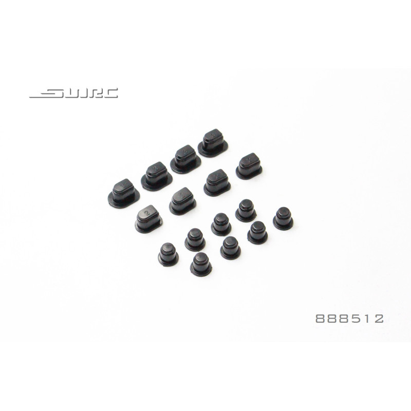 Kit cales géométrie pinçage ouverture voiture rc GT 1/8 SNRC S86E-PRO