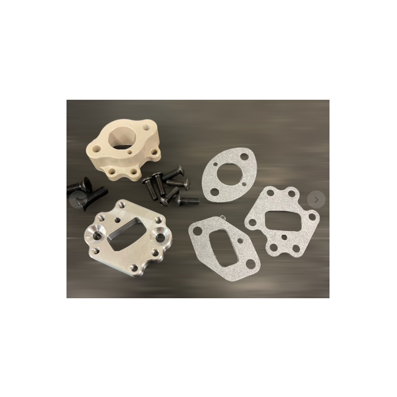 INSULATOR STRAIGHT PERFORMANCE RACING set voor Zenoah G230 tot G290 motoren te koop belgie modelbouw winkel