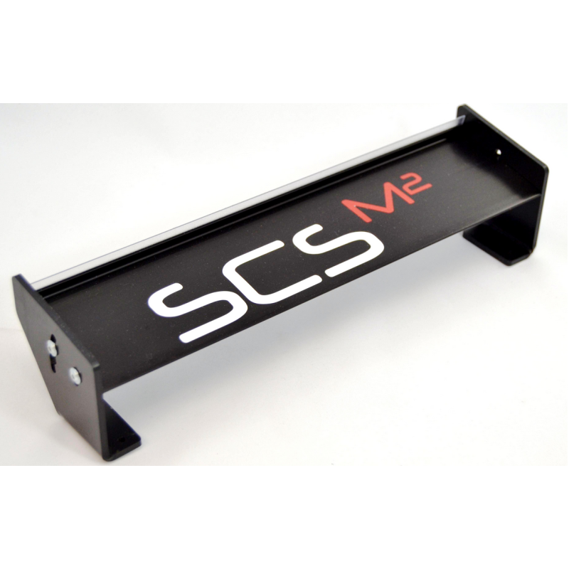 Achterwing 240mm ALIMINIUM met PLASTIC steunen rc auto 1/5 Genius XR4, Mecatech  - ZWART