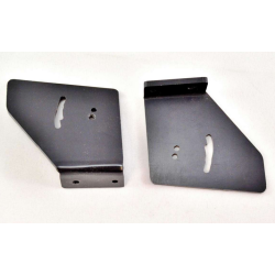 Kit 2 supports PLASTIC pour aileron arrière ALUMINIUM 240mm voiture rc 1/5 Genius XR4, Mecatech - NOIR