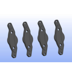 plaquettes de frein ACIER MONOBLOC voiture rc Genius 1/5 XR4