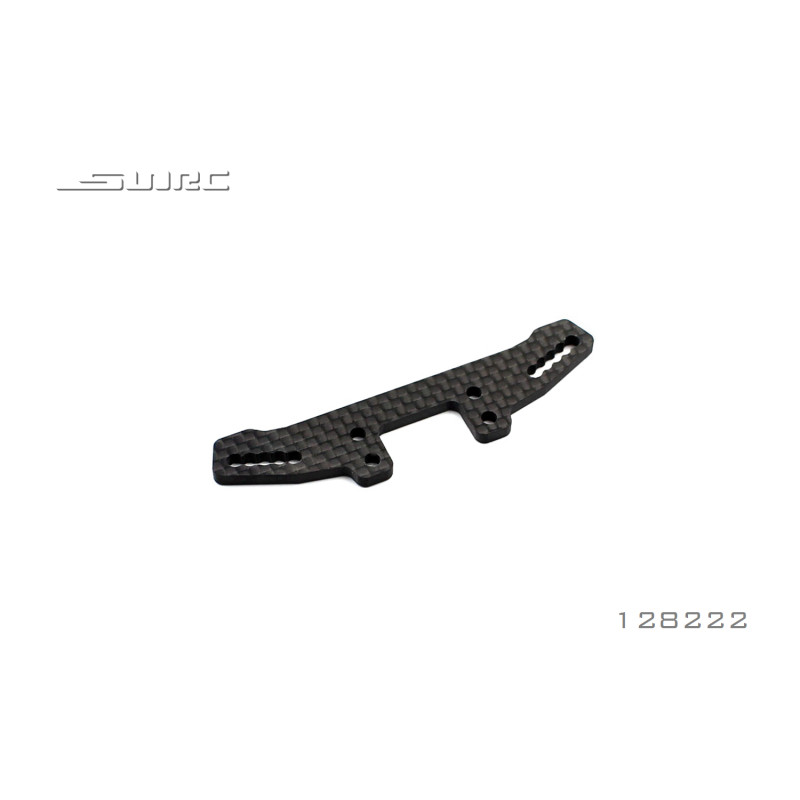 Vooraan CARBONE 3mm tower shockdempers steun rc auto SNRC R3  - OPTIE