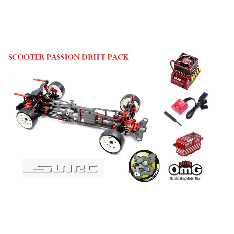 PACK RC Drift 1/0 SNRC DRR01 V2 SE + OMG Electro