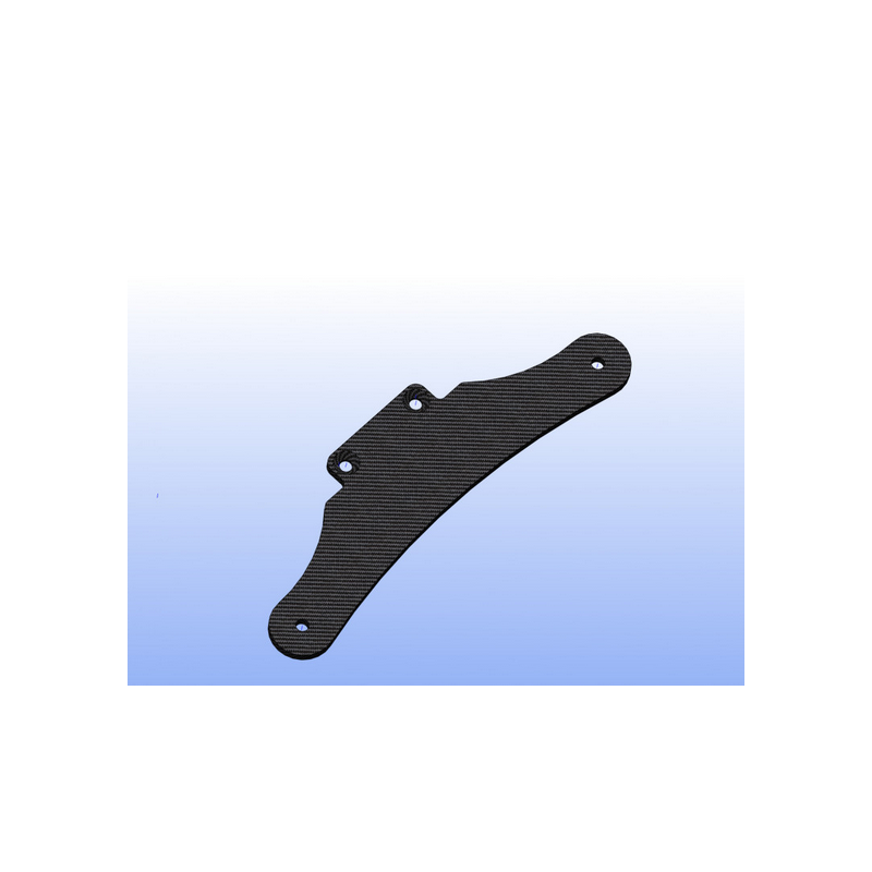 Support inférieur de parechoc avant voiture rc 1/5 Genius XR4 - Option CARBONE