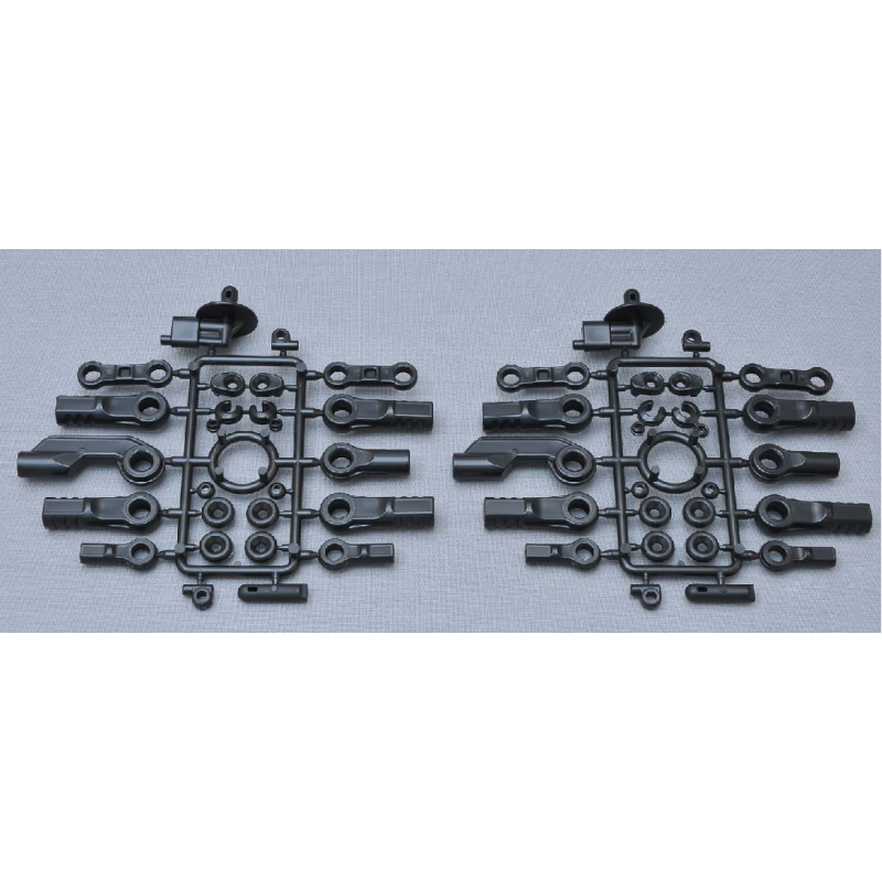 Kit chapes tirants supports carrosserie voiture RC MCD XR5, XS5 - Rod End / Body Mount / Linkage Plastic Set