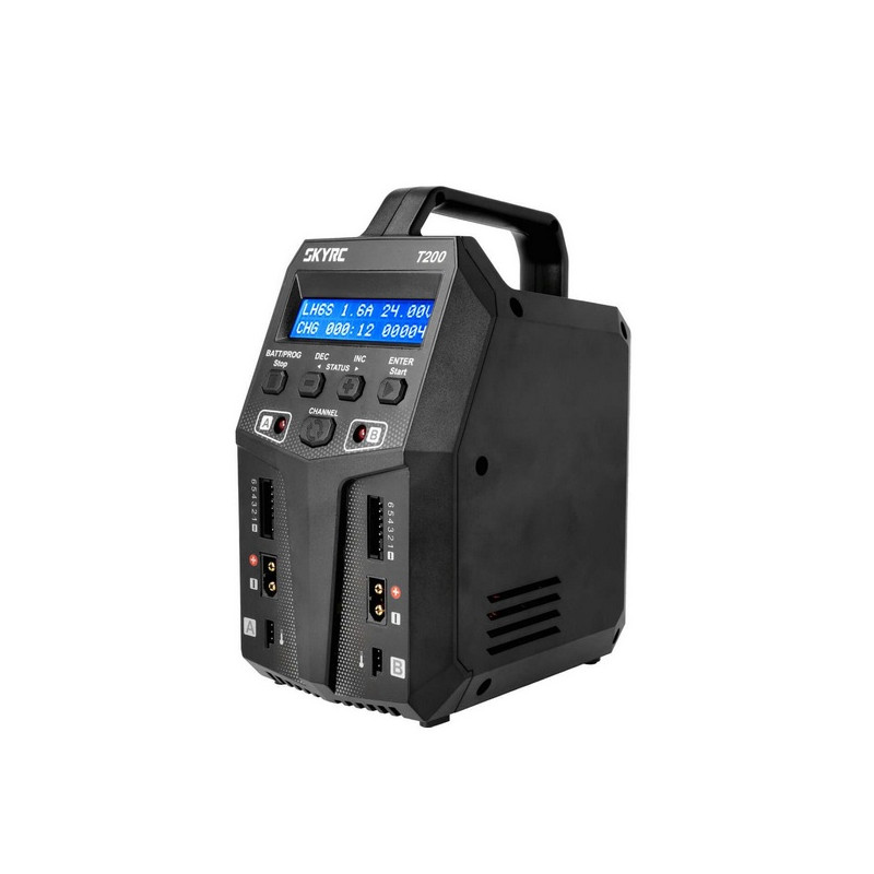 Chargeur modélisme SKYRC T200 AC/DC DUO LiPo 1-6s 12A 100W à vendre belgique magasin de modélisme