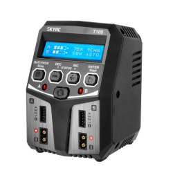 Chargeur modélisme SKYRC T100 AC/DC DUO LiPo 2-4s 5A 2x50W  à vendre en belgique dans votre magasin rc à Liège