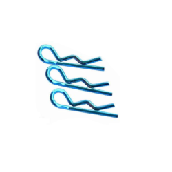 Set 10 body clips carrosserie RC auto 1/10 - BLAUW SMALL HEAD