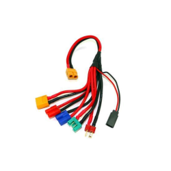 Laadkabel modelbouw RC MULTI XT60 tot EC3 / MPX / XT60 / CT4 / Ultra T / Accu récepteur UNI (FUT & JR)