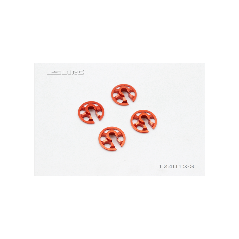 Kit 4 coupelles support ressort d'amortisseur voiture rc SNRC R3 - OPTION FLAT - 3mm à vendre belgique france