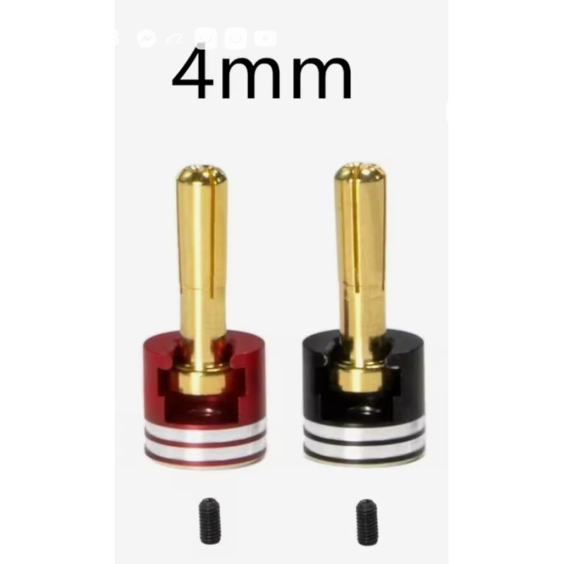 Connecteurs fiches plug CNC DELUXE batterie Lipo -  Ø 4mm à vendre belgique france