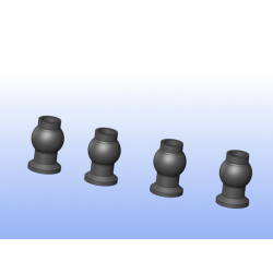 Kit de 4 sphères rotules uniball 6mm Genius XR4 à vendre magasin modélisme belgique