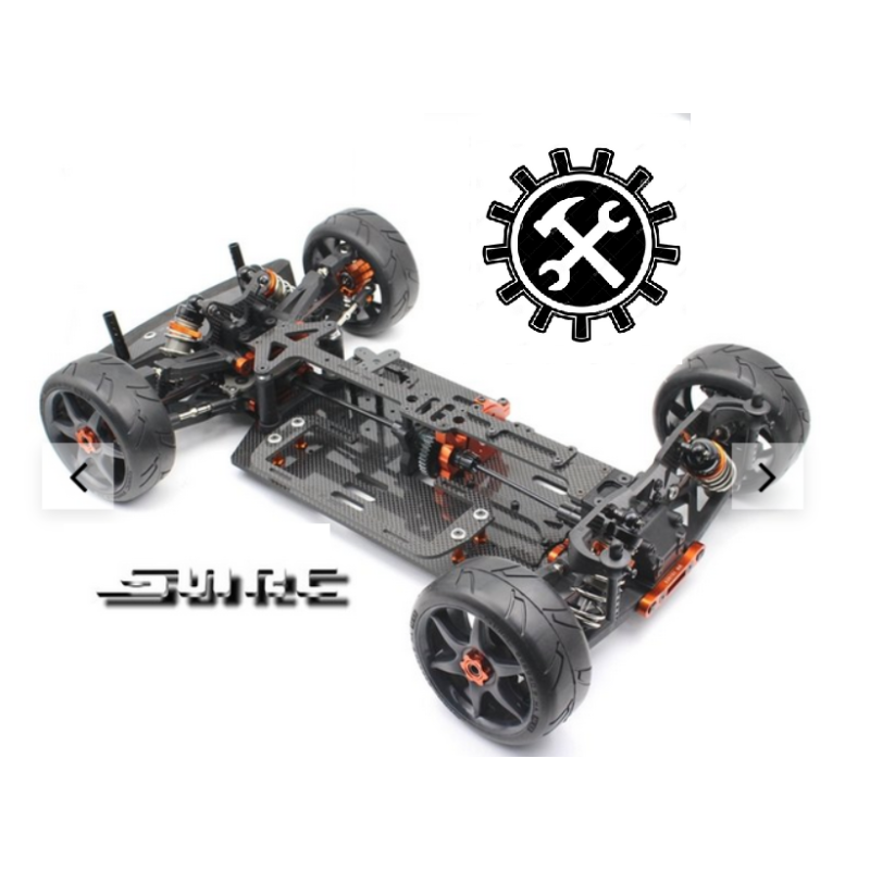 Optie MONTAGE + SETUP RC Auto circuit GT 1/8 SNRC GT S86E PRO belgie rc winkel