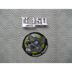 Monogram "150 Li" voor Serveta Eibar LI Serie 2 150cc schort bij scooter passion