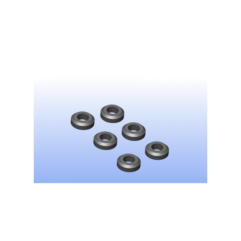 Set 6 stalen tussenschoten 10x4x5 rc auto Genius XR4 te koop rc winkel belgie nederland