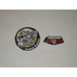 Lambretta LI Serie 3 "Serveta" schort embleem bij scooter passion