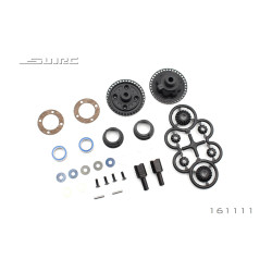 Kit différentiel ARRIERE + prises de force voitures RC SNRC R3 G et C - PLASTIC à vendre magasin modélisme france belgique